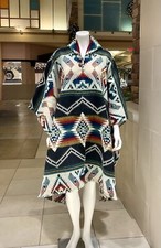 HANDMADE ALPACA WOOL-PONCHO, Geometric, Soft And Warm, FREE SHIPPING IN THE USA