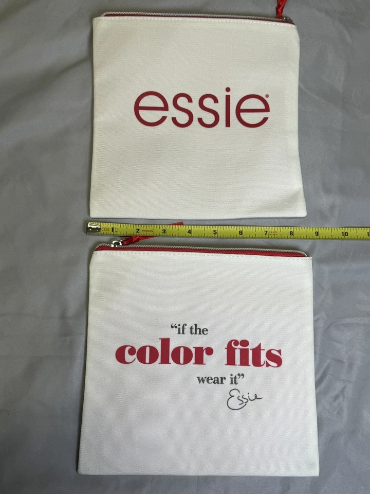 Essie Makeup Cosmetics Bag Pouch - lot of 2 - Image 2 of 4