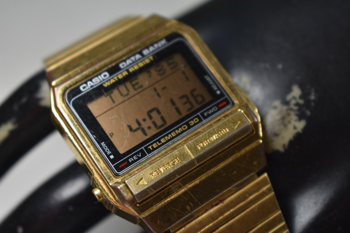 【CASIO】DB-25 DATABANK 1987年 電池交換済み 30年前！】古い腕時計は電池交換で蘇るのか？CASIO DATABANK