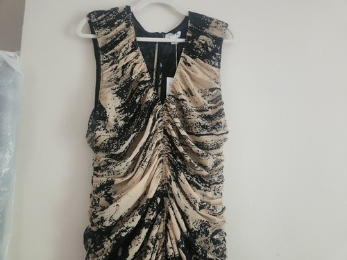 H&M STUDIO Resort Collection Mesh PATERNED Dress Sz XXL BNWT - Picture 9 of 19