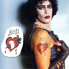 Rocky Horror Picture Temporary Tattoo / Halloween Costume Frank Furter