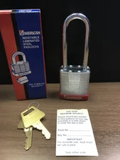 Vintage American Lock Padlock, Model P402, Keyed Alike, Equal to Master Lock 3LH