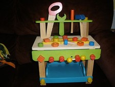 Maxim Ever Earth Work Bench Childrens Toy Wooden Preschool Play Set 3 