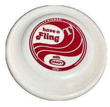 Wham-o Frisbee Vintage 1975 Flying Disc Advertising have a Fling with KRAFT