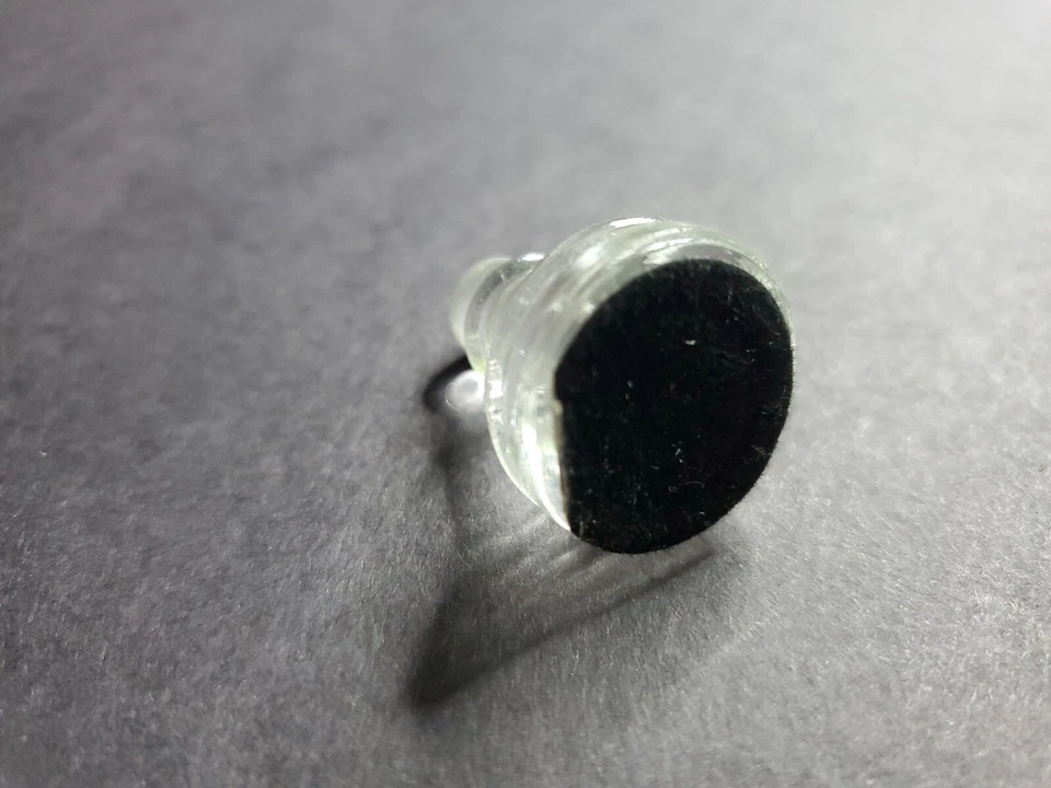 Glass Chess Replacement Piece Only Pawn Clear 1.25" tall .75" wide  - Image 3 of 4