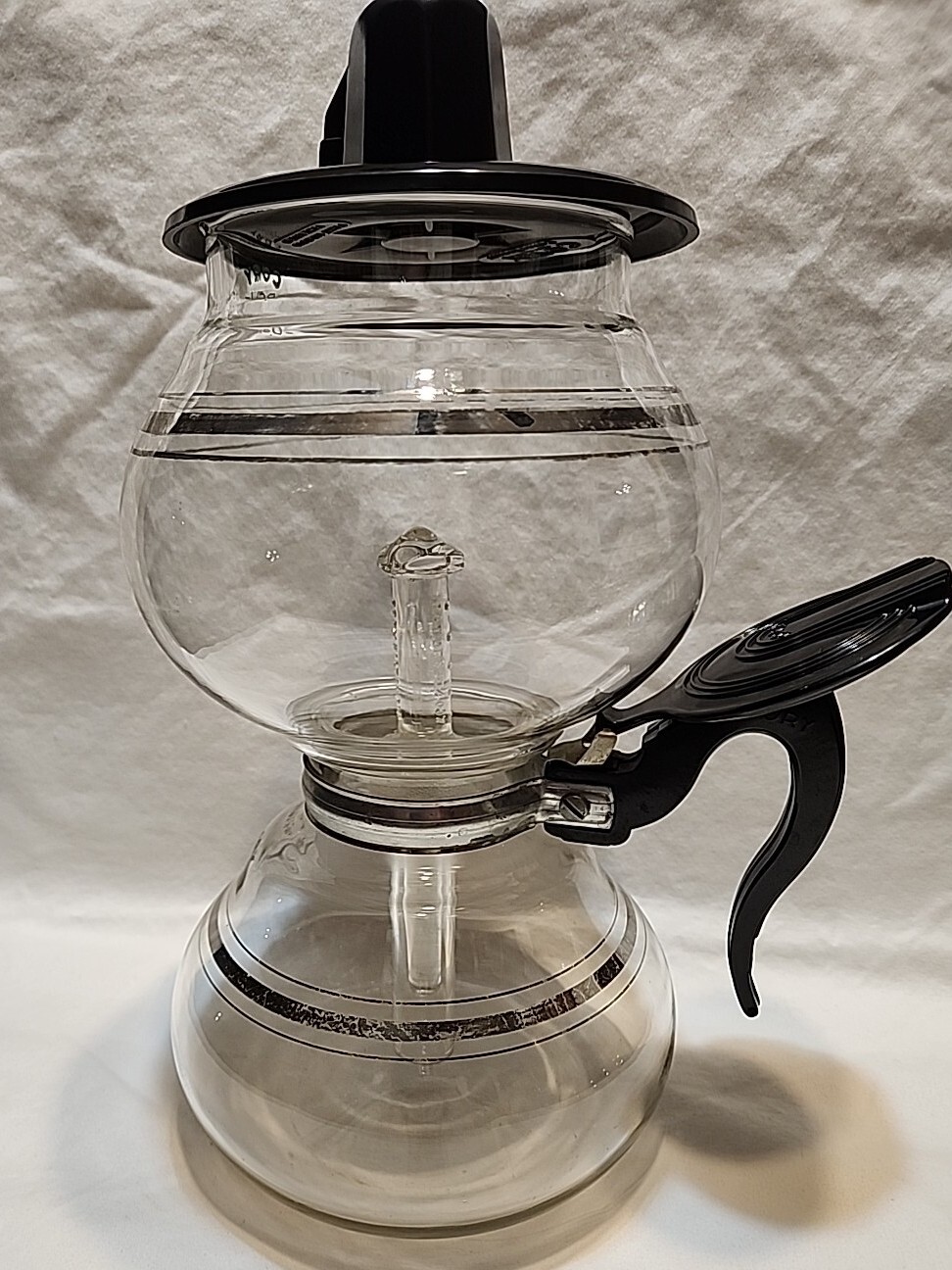 Vintage Cory Dru Glass "Stove Top Double Bubble" Vacuum Percolator