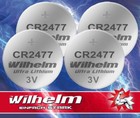 4 x CR2477 WILHELM Lithium Knopfzelle 3V 1070 mAh ø24 x 7,7 mm Batterie DL2477