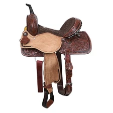 Barrel Saddle- CLASSIC STITCH - 15 Inch