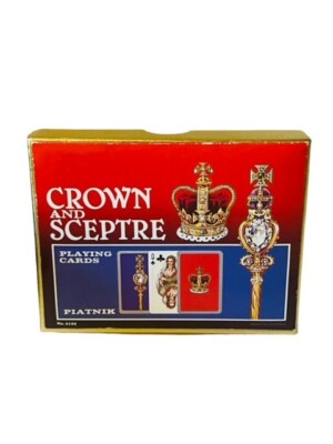 Casino Playing Cards vtg set Poker Piatnik Crown Septre England Henry VIII King