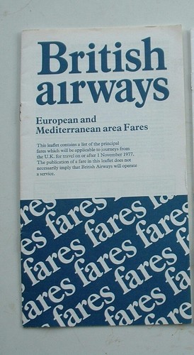 VINTAGE BRITISH AIRLINE / AVIATION BROCHURES LEAFLETS TICKETS BRITISH AW BEA etc - Picture 25 of 161