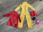 Vintage Barbie 1960s 1970s Clothes Lot Jumpsuit Yellow TWIGGY Rain Jacket