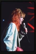 Cyndi Lauper 1980's Girls Just Want to Have Fun Pop star Original Transparency