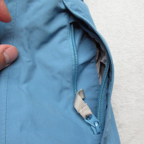 The North Face Jacket Girls Medium Blue Insulated HyVent Hooded Waterproof Ski - Picture 12 of 16