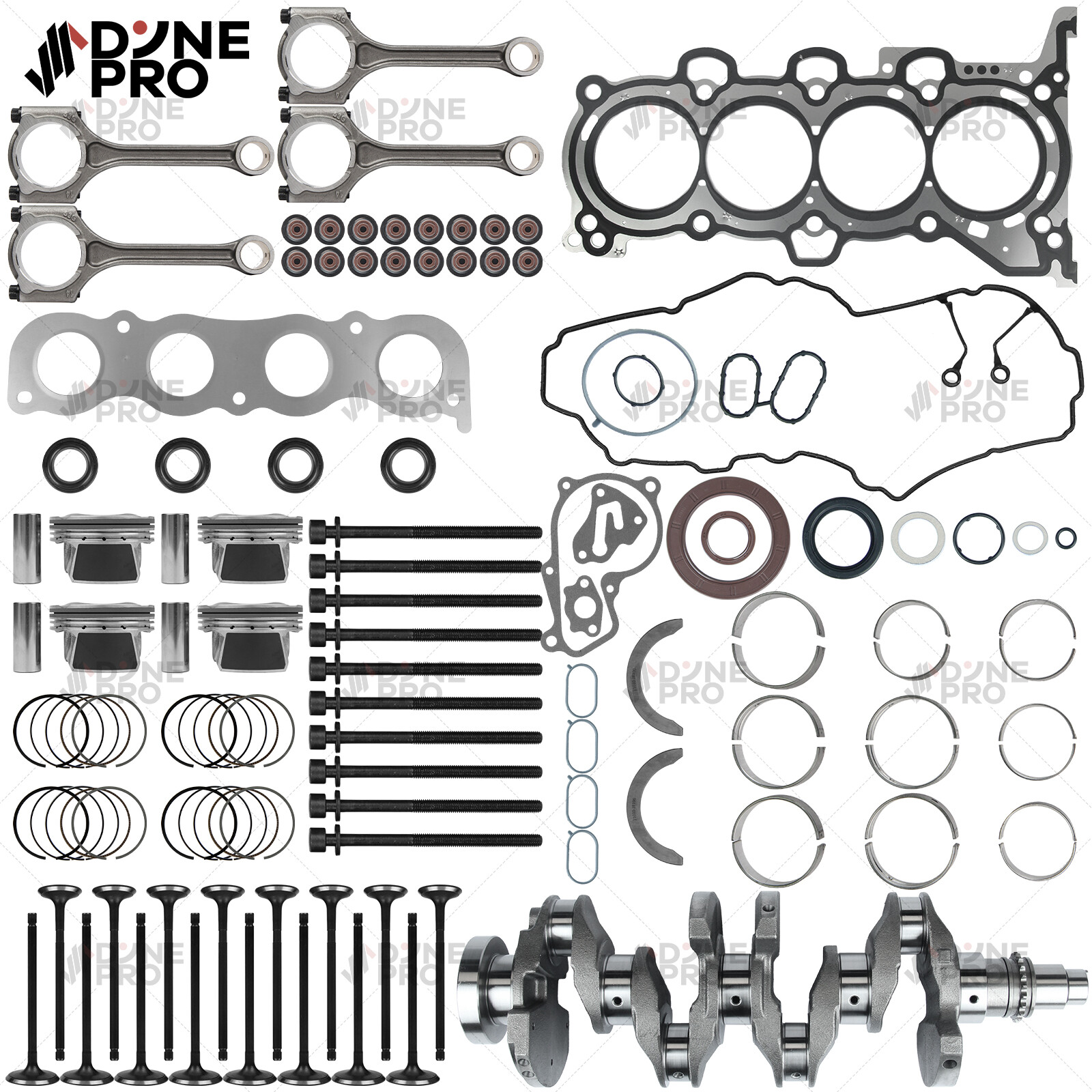 2.0L Engine Rebuild Kit with Crankshaft & Rods for Hyundai Kia Soul G4NC