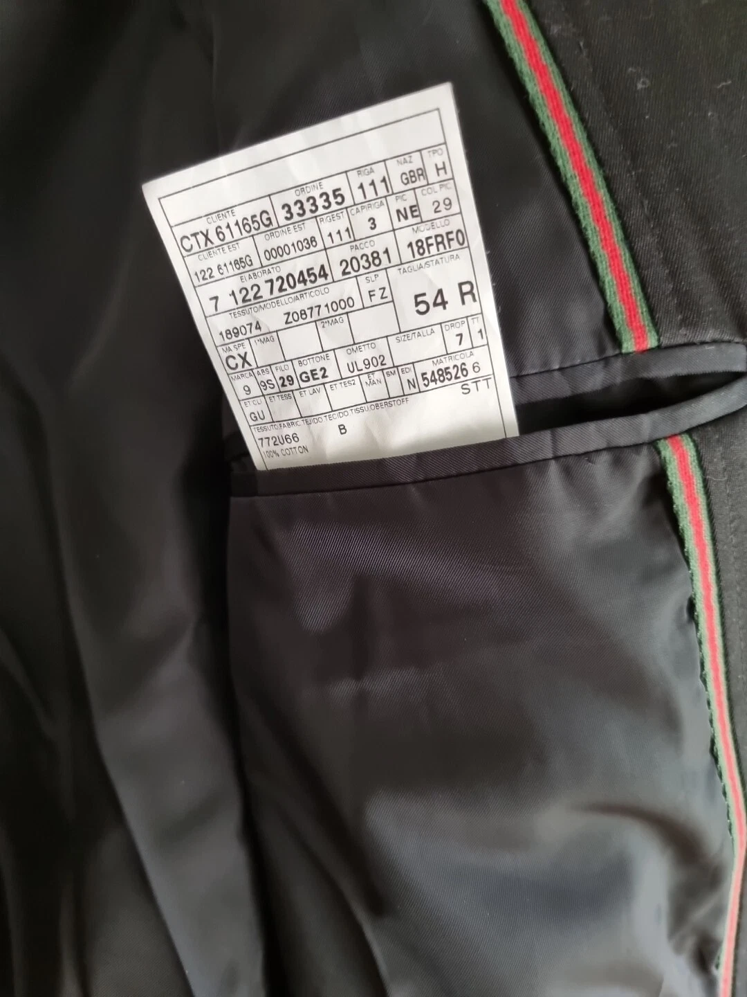 Giacca blazer uomo Gucci taglia L 54R NERA DI DESIGN BLAZER JACKET