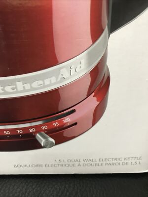 KitchenAid Pro Line Electric Water Boiler Tea Kettle Apple Red
