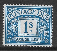 D8wi 1/- Royal Cypher Postage due Wmk Sideways Inverted UNMOUNTED MINT