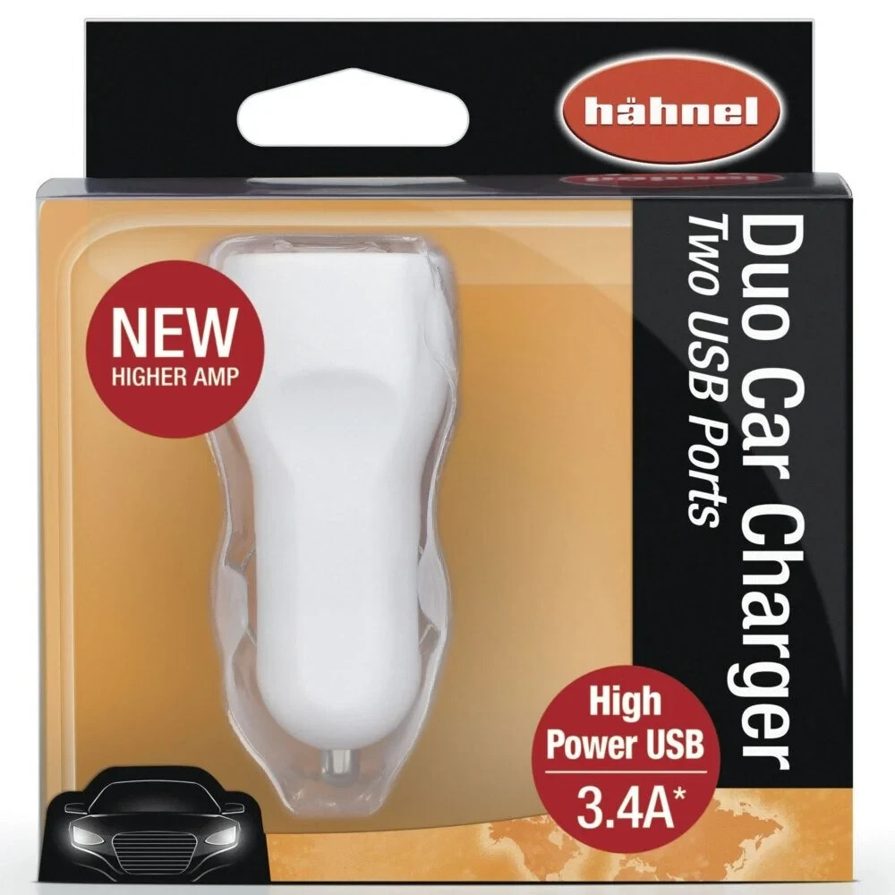 HAHNEL DUO CIGARETTE LIGHTER WITH 2 USB PORTS