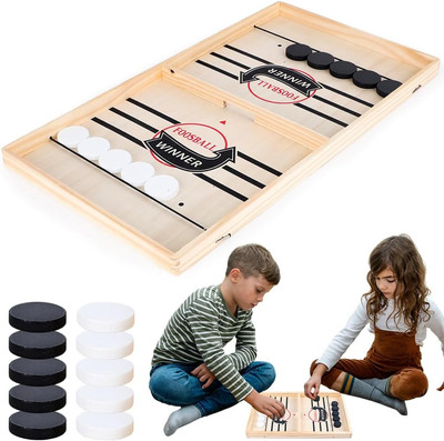 Hockey Brettspiel, Sling Puck Spiel, Interaktive 2-in-1 Interaktion Tischhockey 