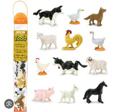 Safari Ltd. Farm TOOB - 12 Figurines Including Cow, Pig, Goat, Horse, and Mor...