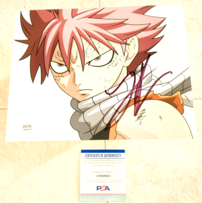 TODD HABERKORN Natsu Fairy Tail SIGNED 8X10 Photo PSA/DNA COA | eBay