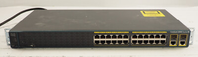 CISCO Catalyst-2960 WS-C2960-24TC V03 24 RJ45 2SFP Port Networking Switch 
