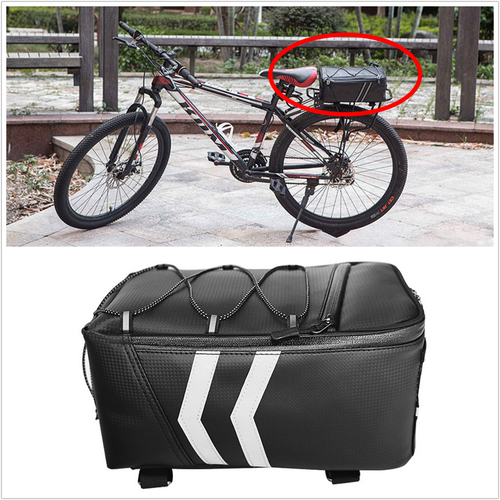 9L PU Leather Motorcycle Tail Bag Large 