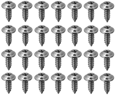 33 CHROME WHEEL WELL SCREWS! FOR GM G-BODY MONTE CARLO SS 442 GRAND NATIONAL ETC - 第 1/3 張圖片