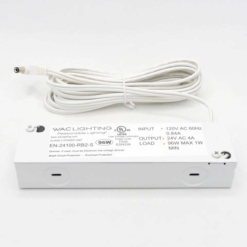 WAC Lighting 120V Input 24V Output 100W Remote Transformer (EN-24100-RB2-S) - Image 3 of 4