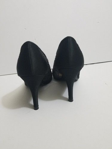 Adrianna Papell Women's Francesca Pump, Black Satin, 9 M - Picture 9 of 12