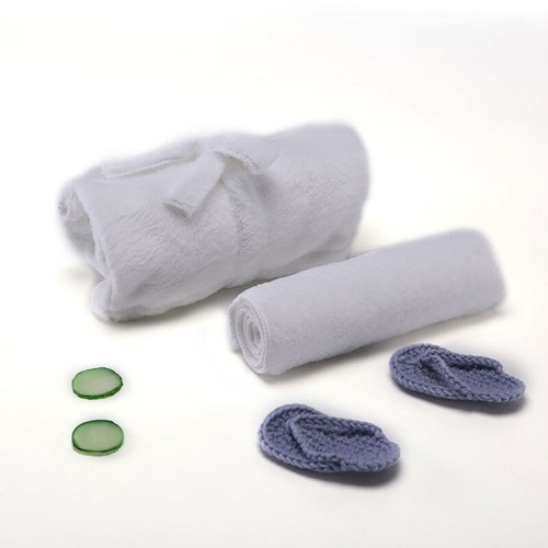 Newborn Bathrobe Outfits with Bath Towel Cucumber Slices Baby Photography Props - Picture 6 of 11