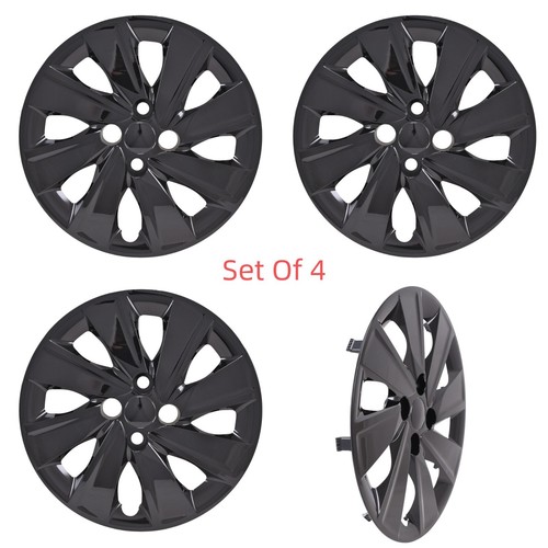 New Wheel Covers Hubcaps Fits 20182020 Kia Rio 15" Gloss Black BoltOn