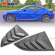 For Subaru BRZ Toyota GR86 2022+ Rear Louver Quarter Window Panel Carbon Style