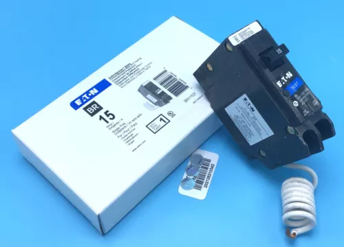New Circuit Breaker Eaton BRN115DF BRAFGF115  15 Amp Dual AFCI/GFCI