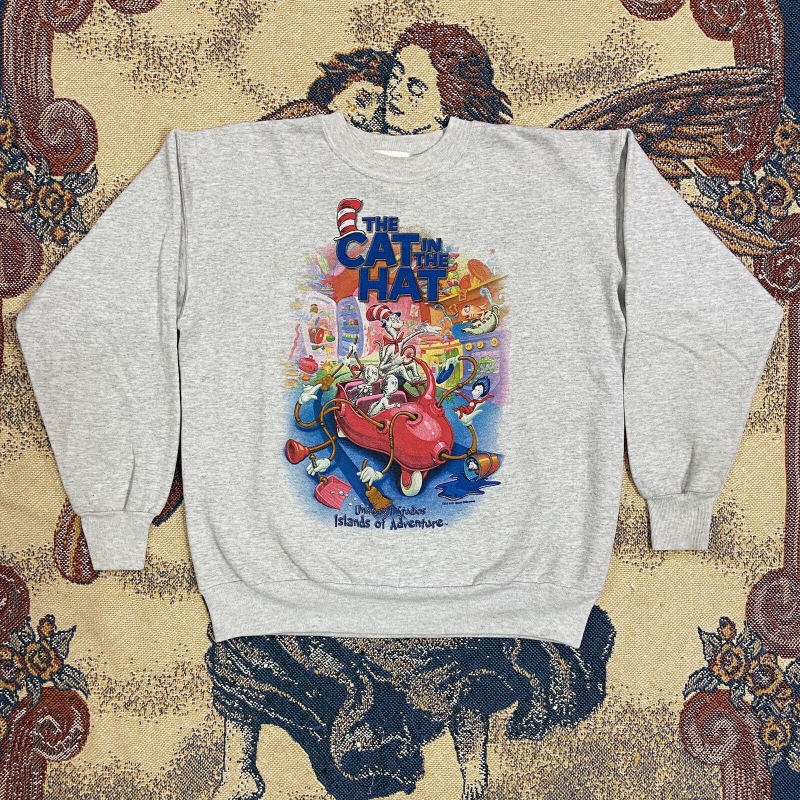 Vintage Cat In The Hat Islands Of Adventure Sweatshir… Gem