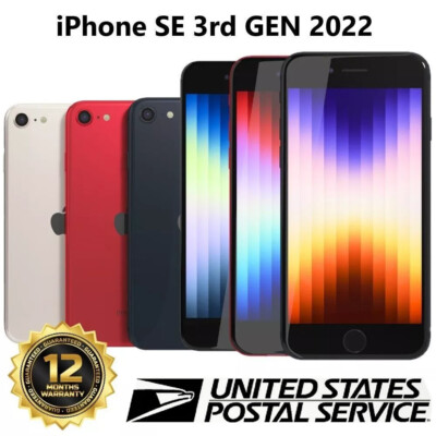 New Apple iPhone SE 2022 3rd Gen 128GB/64GB Fully Unlocked GSM+CDMA US Version 