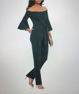 eliza j bell sleeve jumpsuit