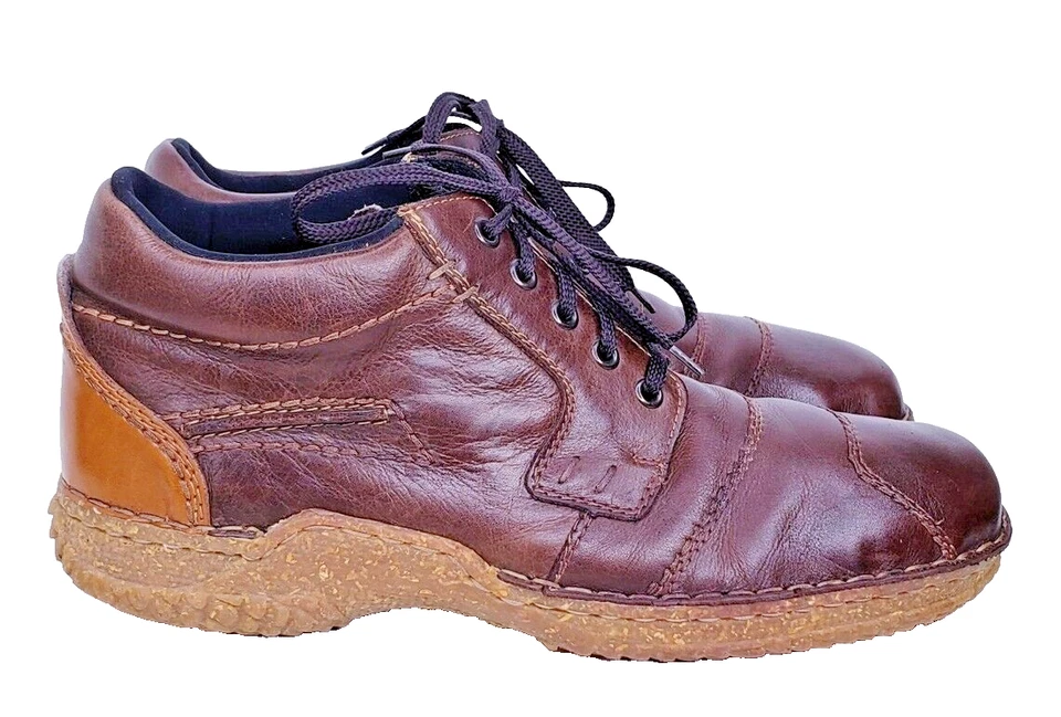 Rieker Hombres Botines con Cordones Cuero Marrón EU 44 EXCELENTE ESTADO Foto 2 de 4