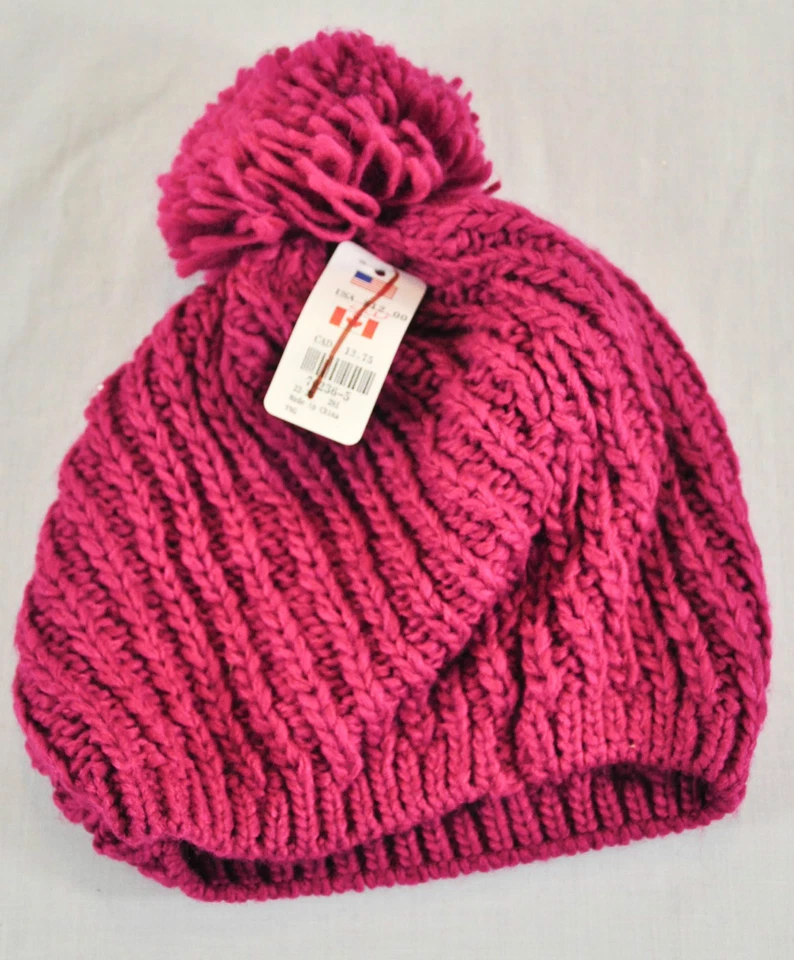 МОЛОДАЯ ЖЕНСКАЯ ПУРПУРНАЯ ВЯЗАНАЯ ШЛЯПА CLAIRES РЕКОМЕНДУЕМАЯ РОЗНИЧНАЯ ЦЕНА ПРОИЗВОДИТЕЛЯ $12 СОВЕРШЕННО НОВАЯ! - Изображение 3 из 4