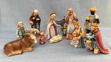 Vtg Hummel Goebel 12 pc Nativity Figurines 214 TM3 1951 W Germany - Some Repairs