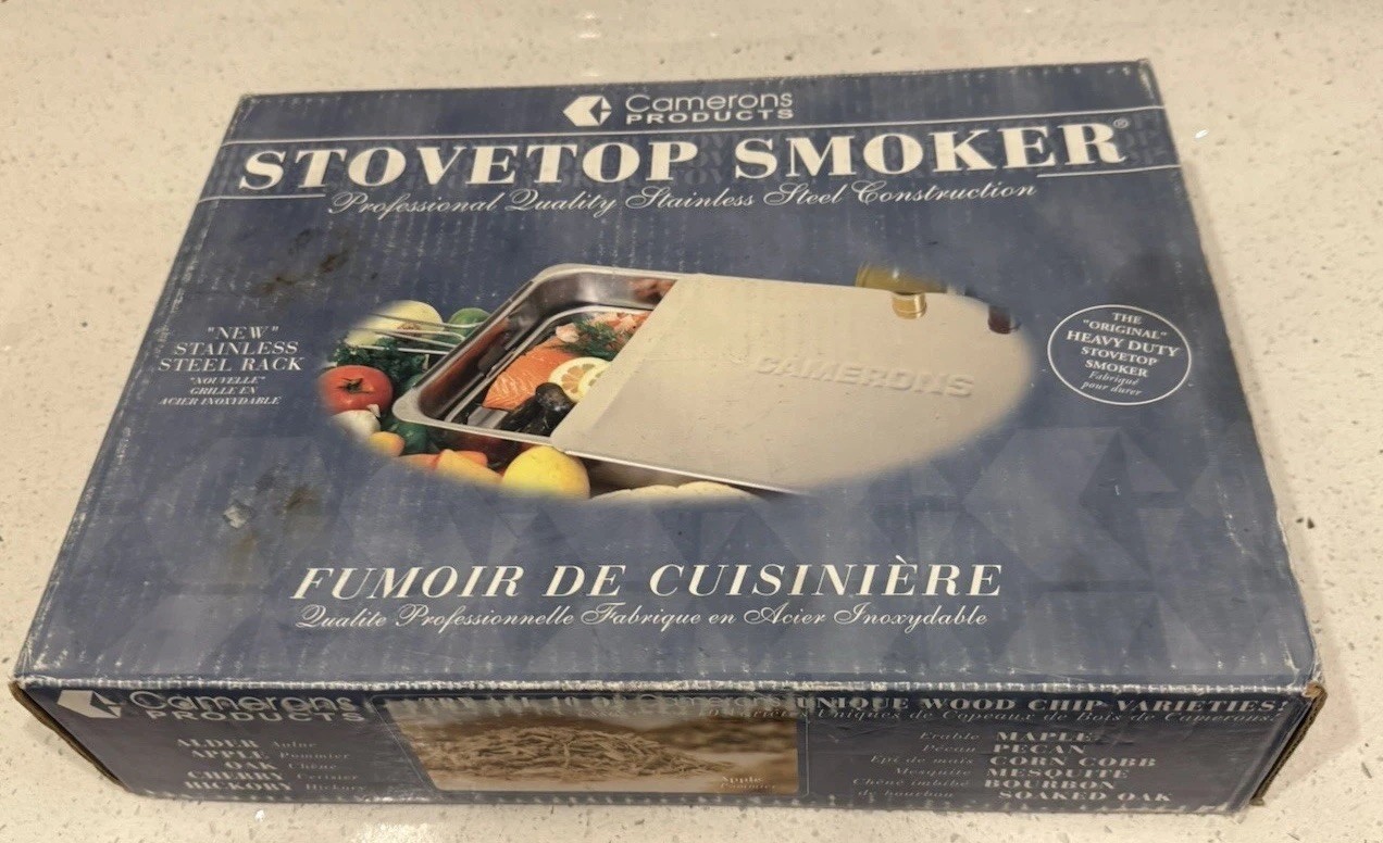 Cameron Vintage Stovetop Smoker Cooker Heavy Duty New Open B