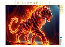 CALVENDO Puzzle Flammenblick  1000 Teile Lege-Gr  e 64  48 cm Foto-Puzzle f r
