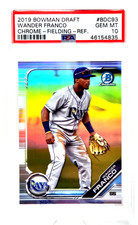 2019 Bowman Chrome REFRACTOR WANDER FRANCO RC Rookie Card PSA 10 GEM MINT