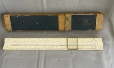 SUN HEMMI Slide Rule Slide Ruler No. 2664S Bamboo Made Japan with original case