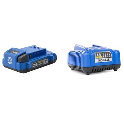Kobalt 24V MAX 2.0Ah Lithium-Ion Battery & Charger Kit KCB 1224-03