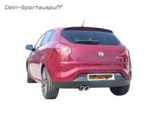 Ragazzon Racinganlage Fiat Bravo 198 1.4l TJET mit Sport-Heck 2x80mm versetzt