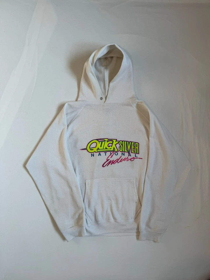 Sudadera con Capucha De Colección Quicksilver National Enduro Surf Años 90 Súper Rara Talla L Foto 2 de 4