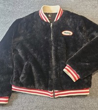 Disney X Forever 21 Collab Mickey Mouse Faux Fur Bomber Jacket Medium