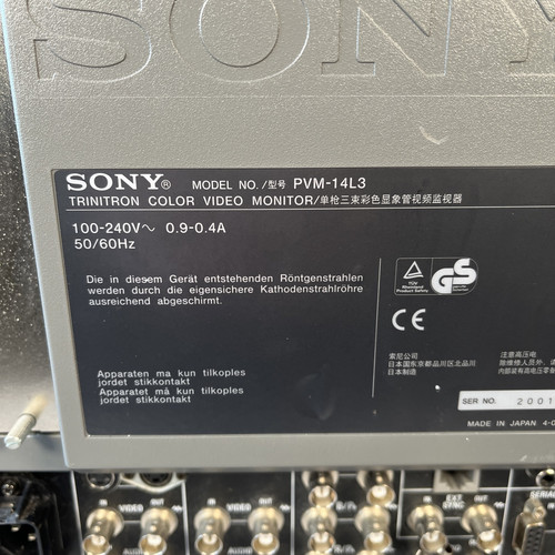 Sony Trinitron TV PVM-14L3 600TVL Colour Video Monitor Tested Working - Picture 8 of 11