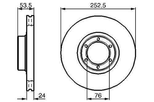 2x BRAKE DISC 0 986 478 113 FOR RENAULT TRAFIC/Van/Platform/Chassis/Bus 30 1.7L - Picture 6 of 12